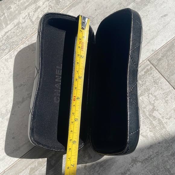 Chanel Sunglasses Glasses Out of Protective Case Large Ergonomics Black - Picture 15 of 16